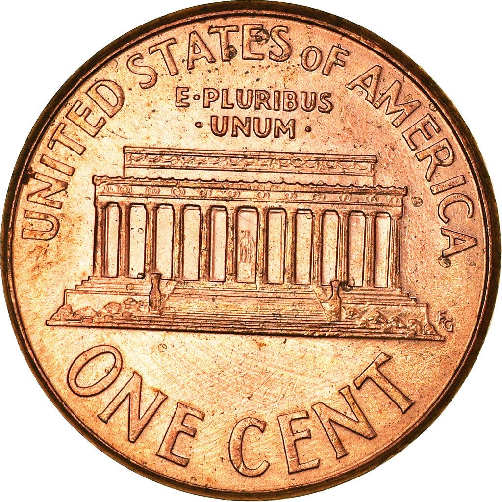 United States | American 1 Cent Coin | Lincoln Memorial | KM201b | 1983 - 2008