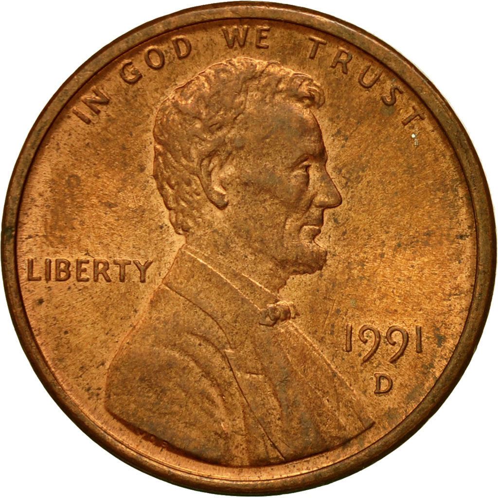 United States | American 1 Cent Coin | Lincoln Memorial | KM201b | 1983 - 2008