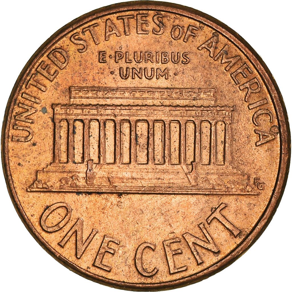 United States | American 1 Cent Coin | Lincoln Memorial | KM201b | 1983 - 2008