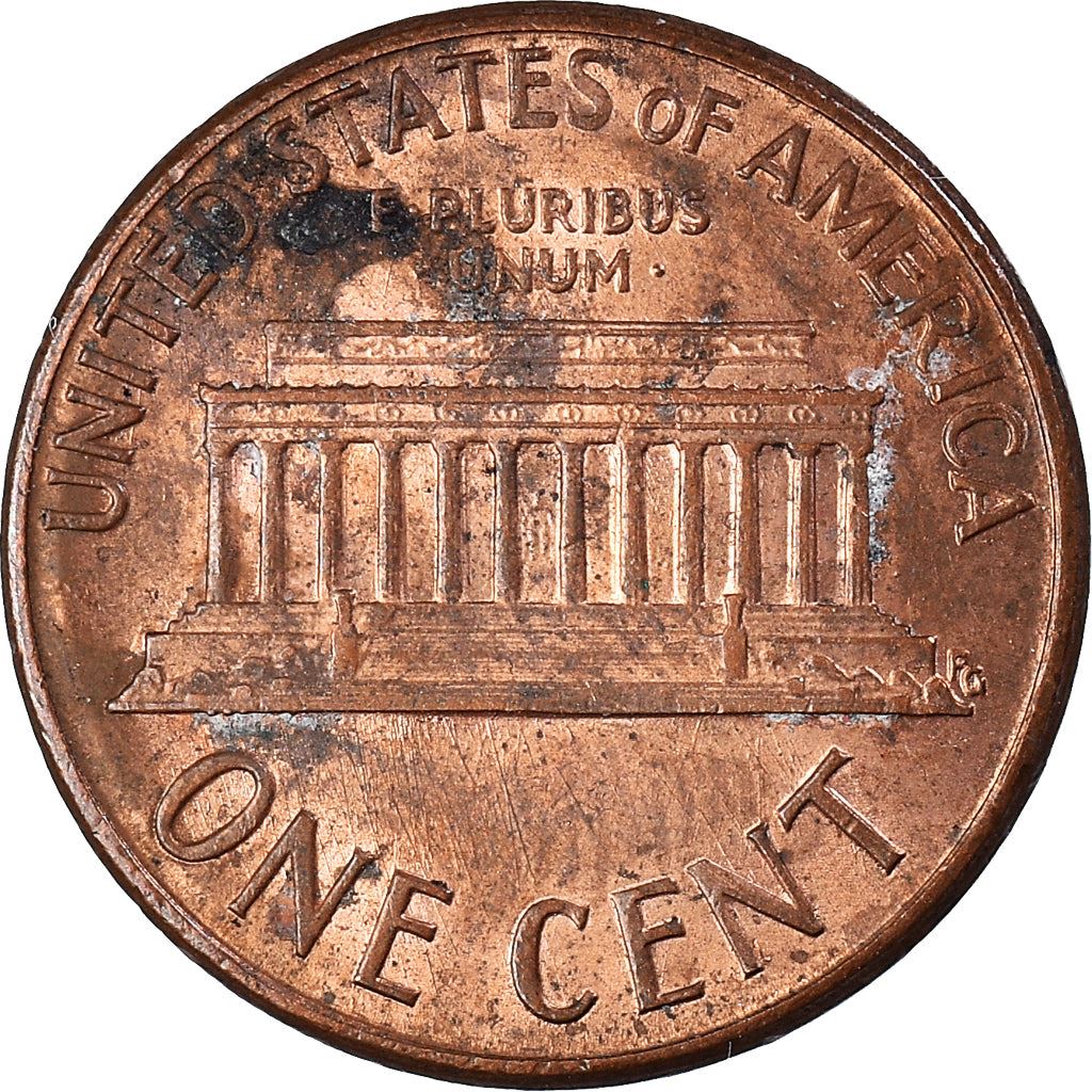 United States | American 1 Cent Coin | Lincoln Memorial | KM201b | 1983 - 2008