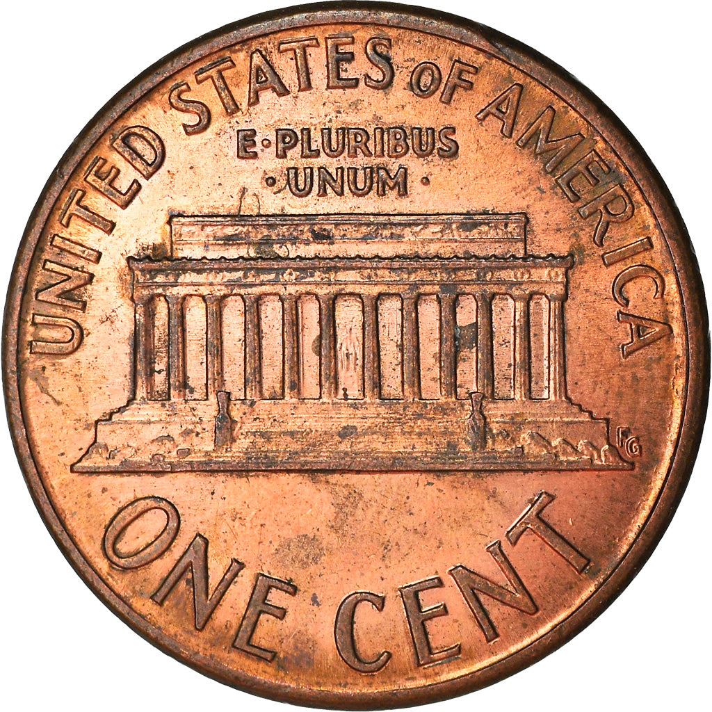 United States | American 1 Cent Coin | Lincoln Memorial | KM201b | 1983 - 2008