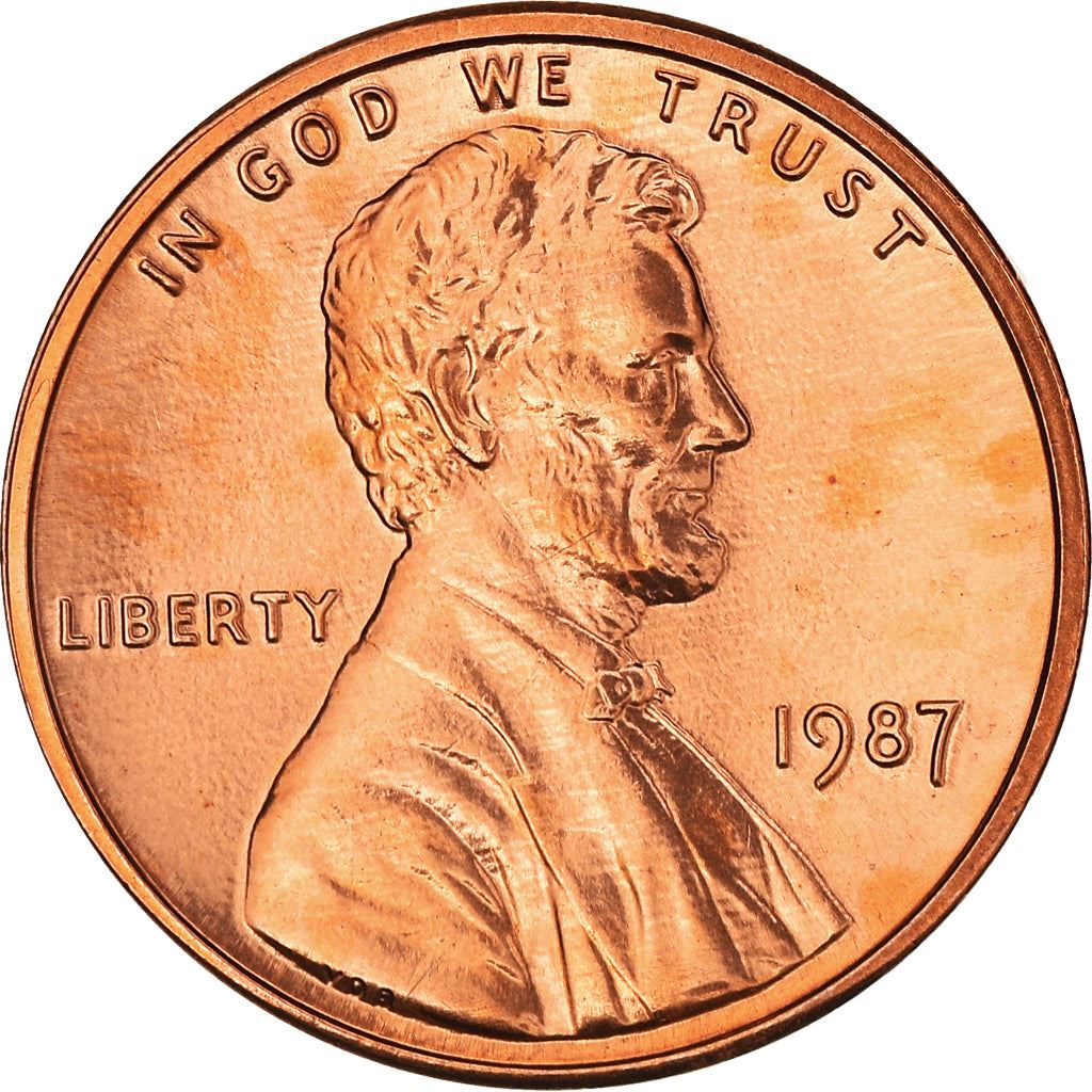 United States | American 1 Cent Coin | Lincoln Memorial | KM201b | 1983 - 2008