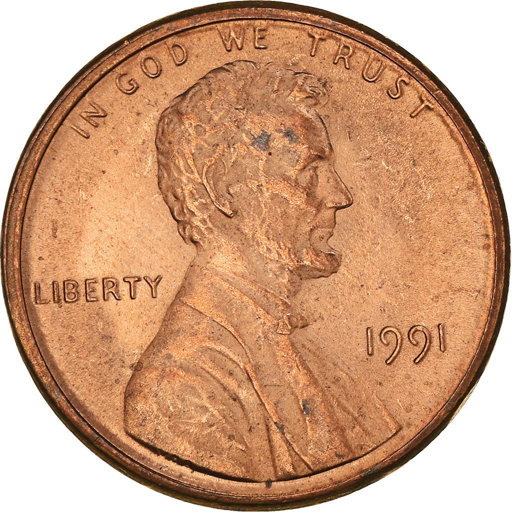 United States | American 1 Cent Coin | Lincoln Memorial | KM201b | 1983 - 2008