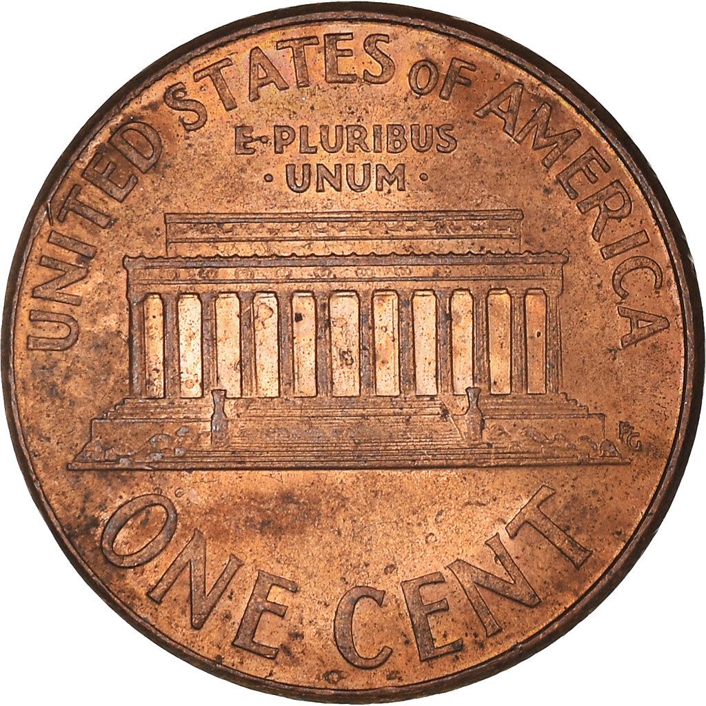 United States | American 1 Cent Coin | Lincoln Memorial | KM201b | 1983 - 2008