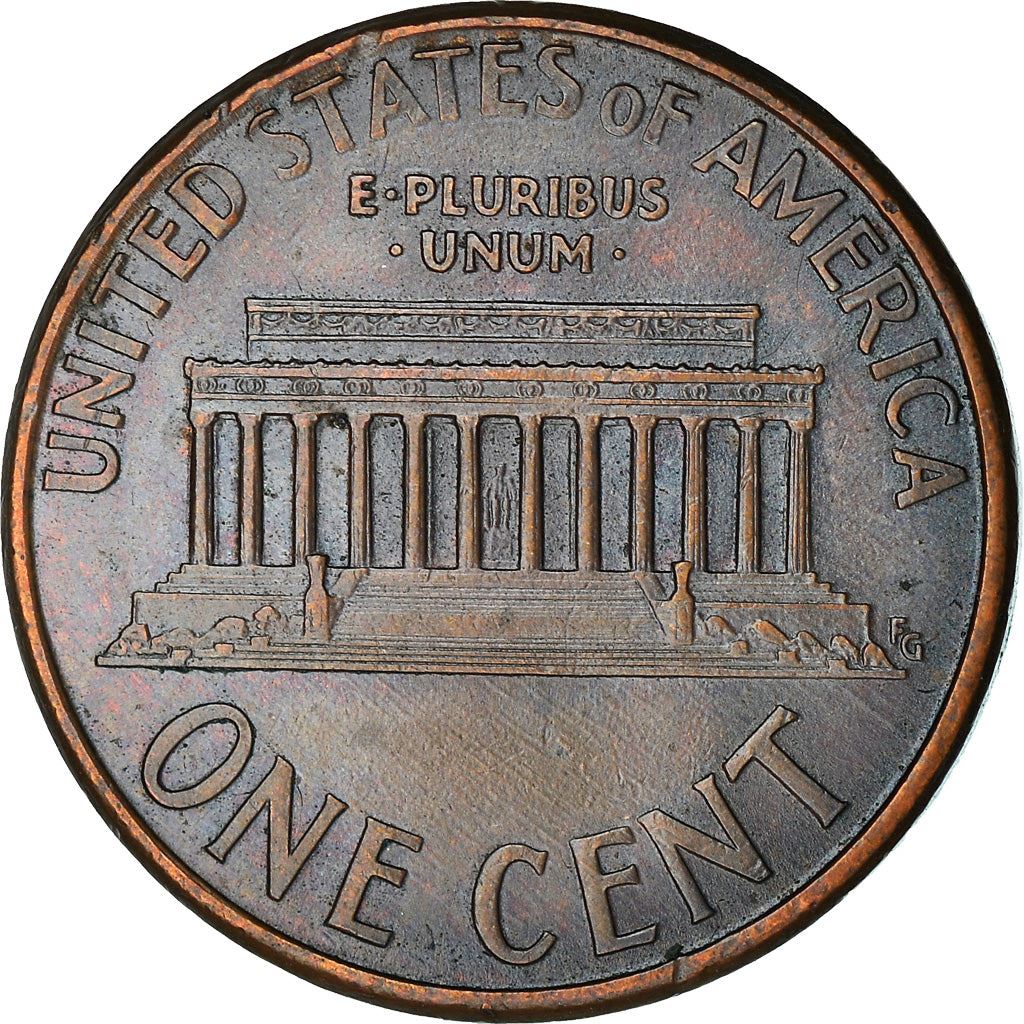 United States | American 1 Cent Coin | Lincoln Memorial | KM201b | 1983 - 2008