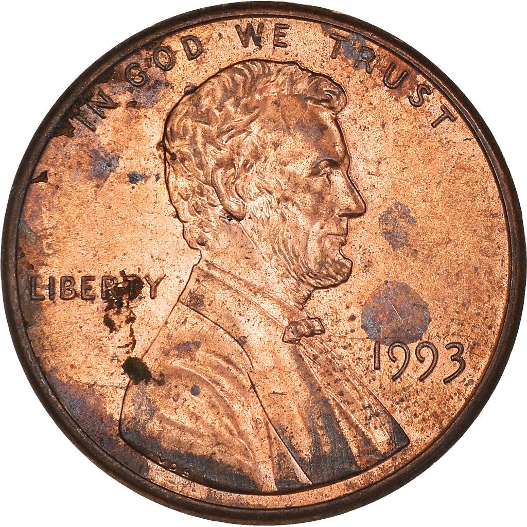 United States | American 1 Cent Coin | Lincoln Memorial | KM201b | 1983 - 2008