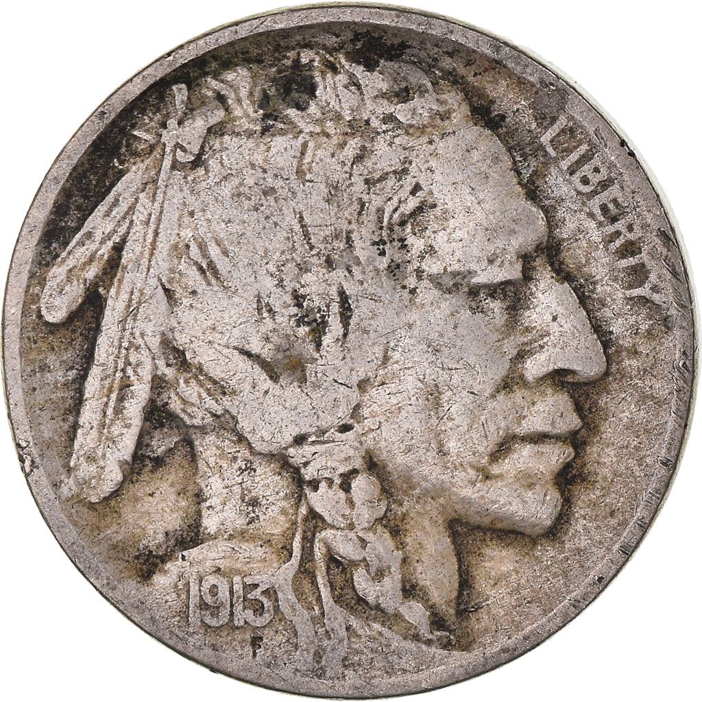 United States | American 5 Cents Coin | Cheyenne Chief | Bison | KM134 | 1913 - 1938