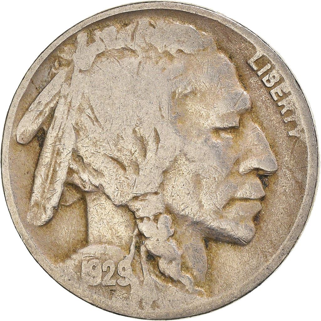 United States | American 5 Cents Coin | Cheyenne Chief | Bison | KM134 | 1913 - 1938