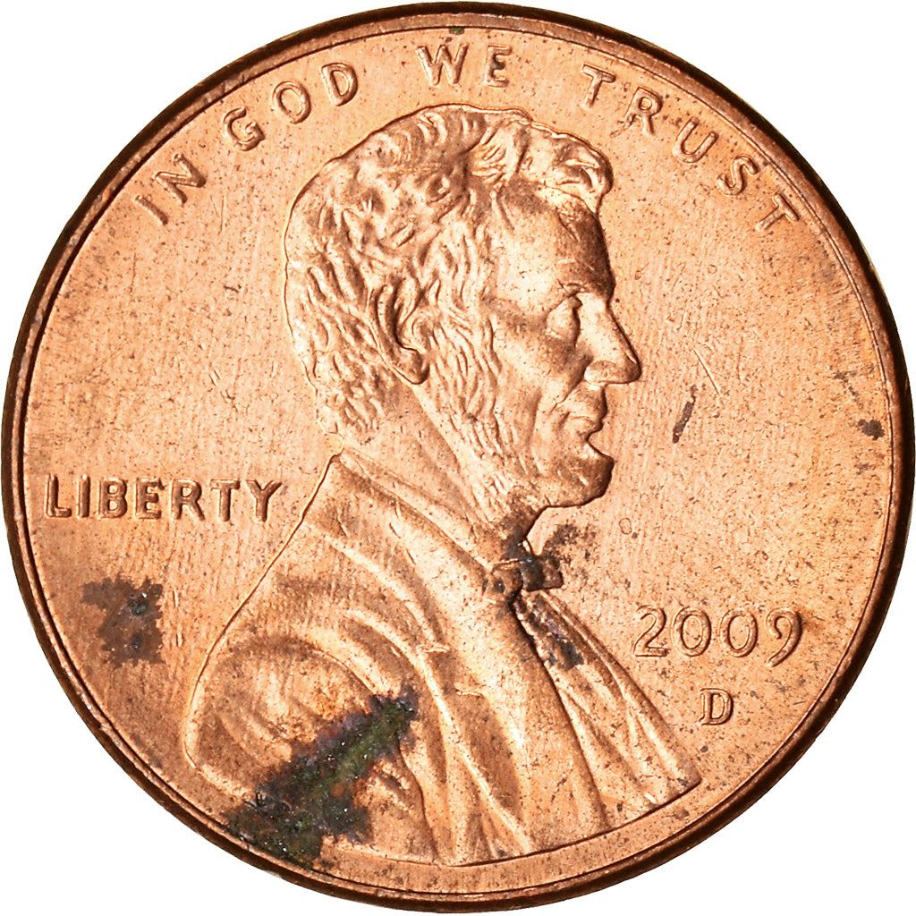 United States Coin American 1 Cent | Abraham Lincoln | Springfield Capitol Building | KM443 | 2009