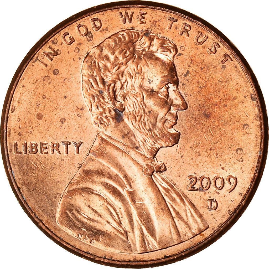 United States Coin American 1 Cent | Abraham Lincoln | Springfield Capitol Building | KM443 | 2009