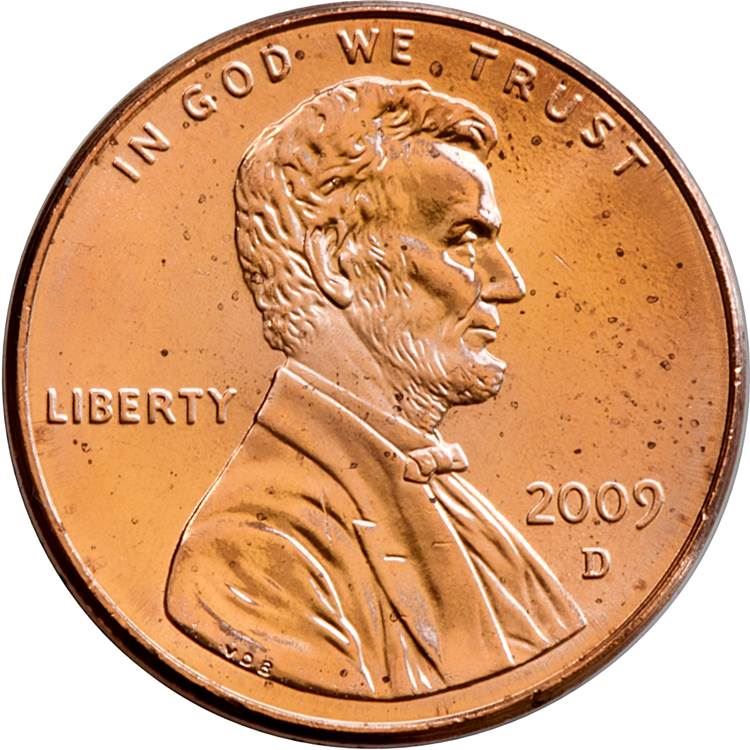 United States Coin American 1 Cent | Abraham Lincoln | Springfield Capitol Building | KM443 | 2009