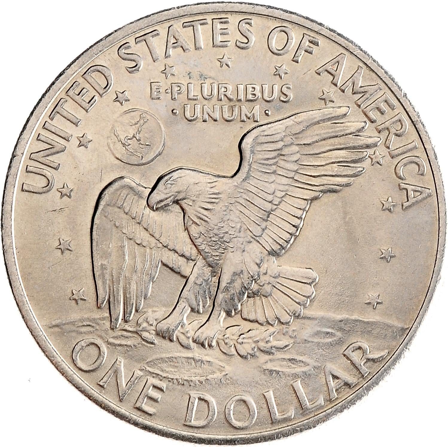 United States Coin American 1 Dollar | Dwight D. Eisenhower | Apollo 11 | KM203 | 1971 - 1978