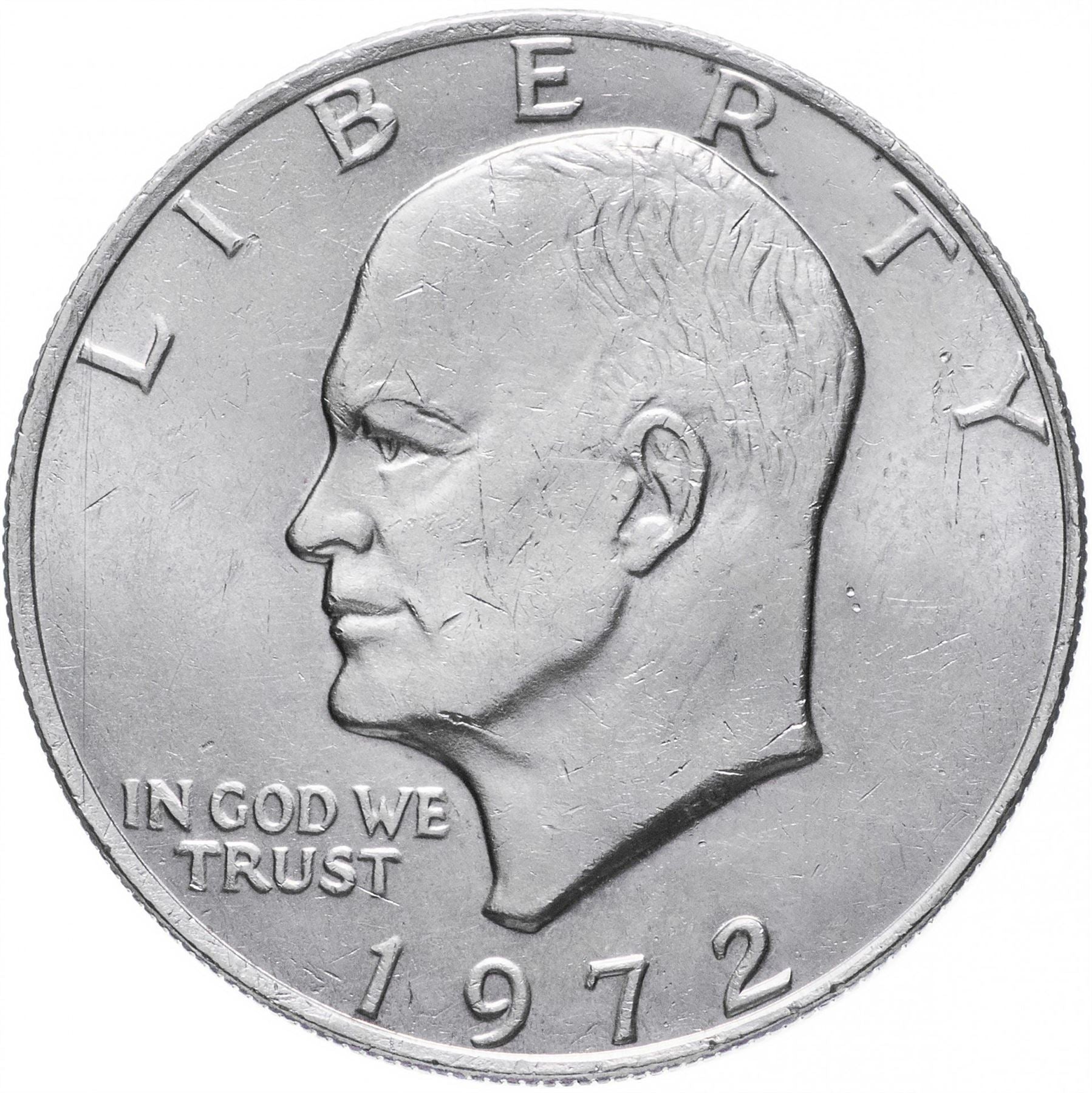 United States Coin American 1 Dollar | Dwight D. Eisenhower | Apollo 11 | KM203 | 1971 - 1978