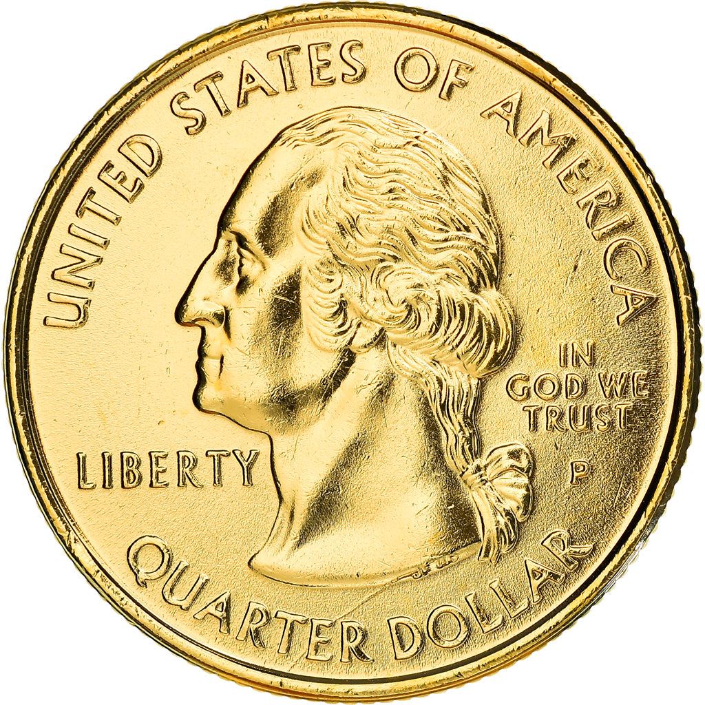 United States Coin American ¼ Dollar | George Washington | Charter Oak | KM297 | 1999