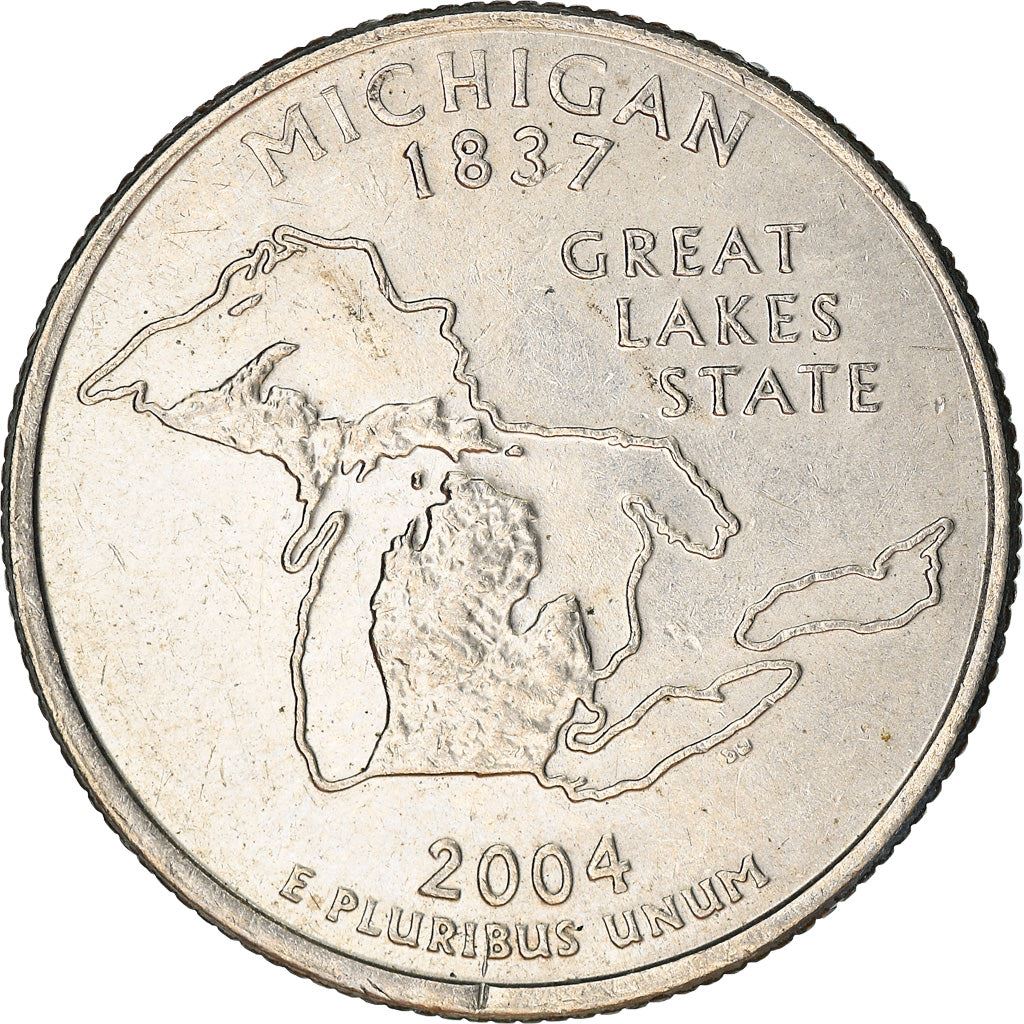 United States Coin American ¼ Dollar | George Washington | Michigan | KM355 | 2004