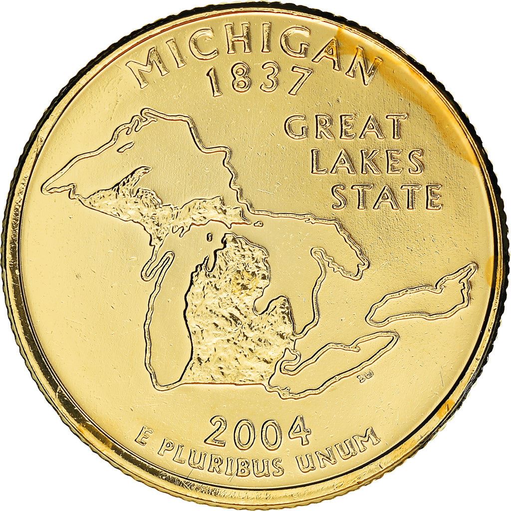 United States Coin American ¼ Dollar | George Washington | Michigan | KM355 | 2004