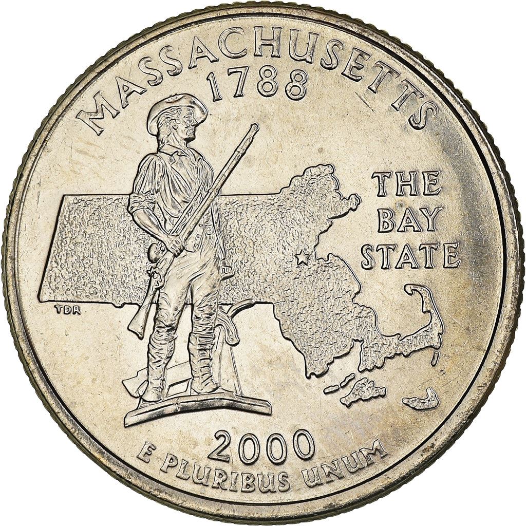 United States Coin American ¼ Dollar | George Washington | Minuteman Starue | KM305 | 2000