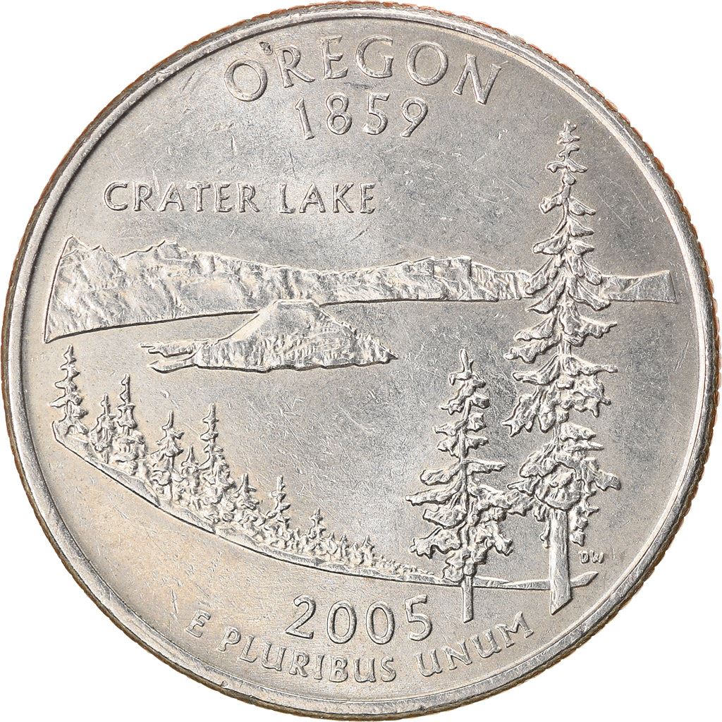 United States Coin American ¼ Dollar | George Washington | Oregon | Crater Lake | KM372 | 2005