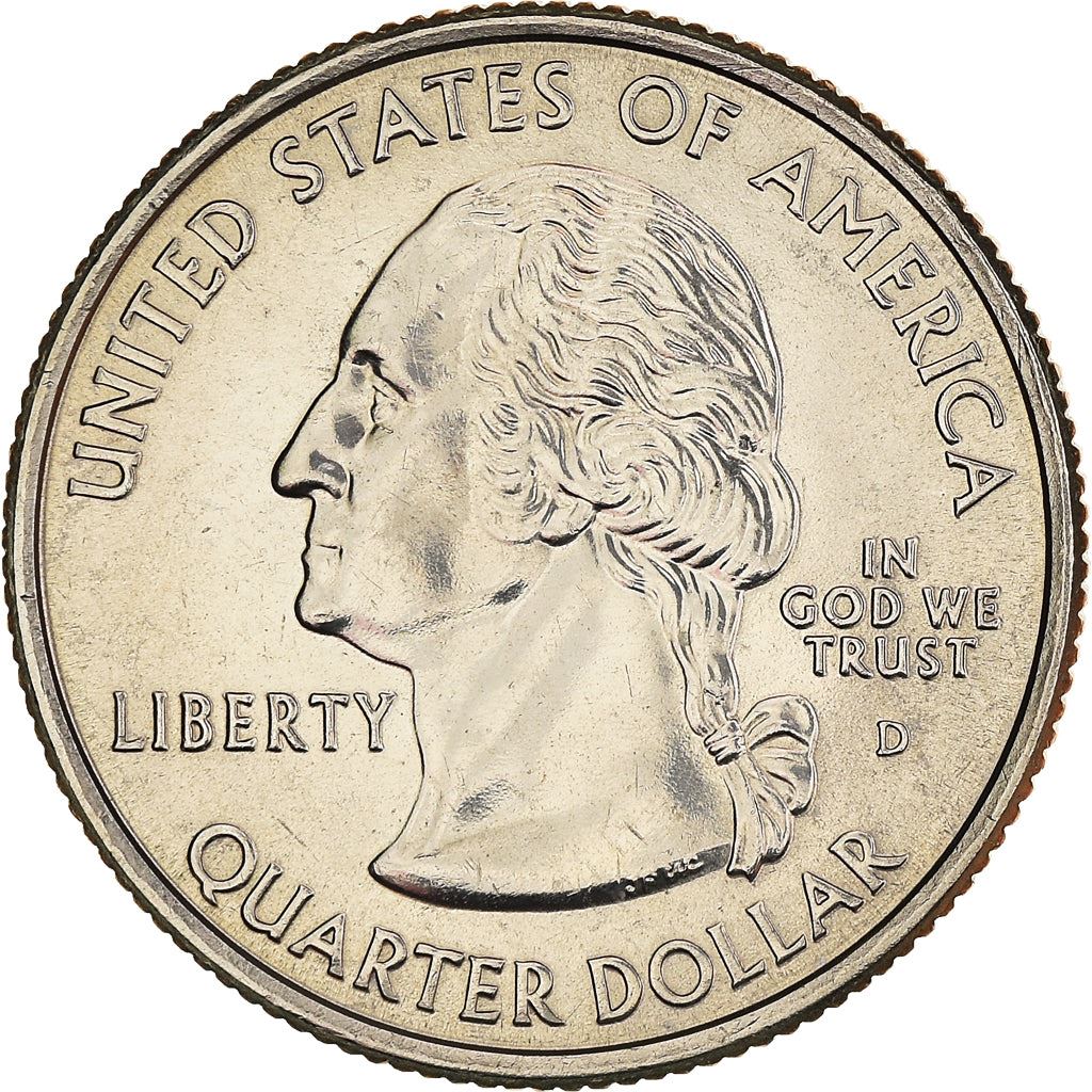 United States Coin American ¼ Dollar | George Washington | Snow-capped Mountains | Sun | Sagebrush | KM382 | 2006