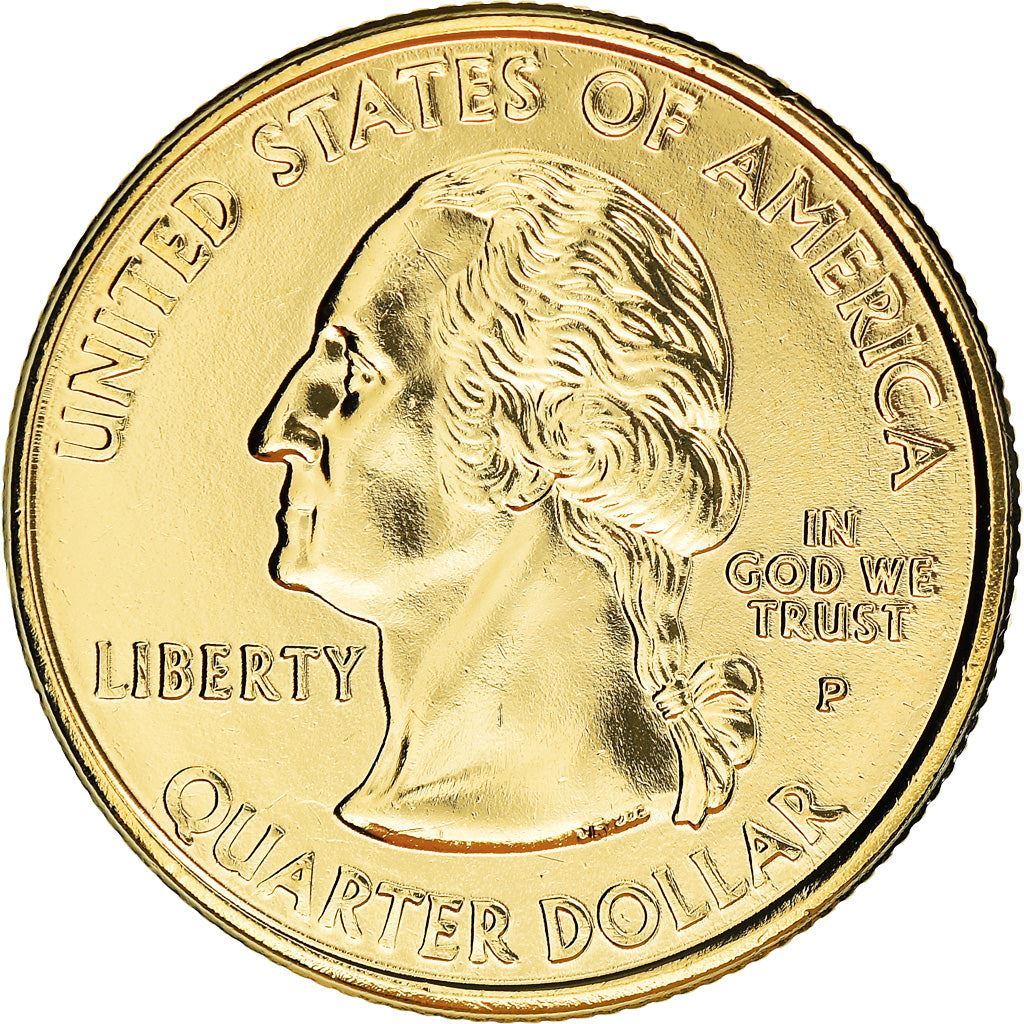 United States Coin American ¼ Dollar | George Washington | Tennessee | Guitar | Trumpet | Violin | KM331 | 2002