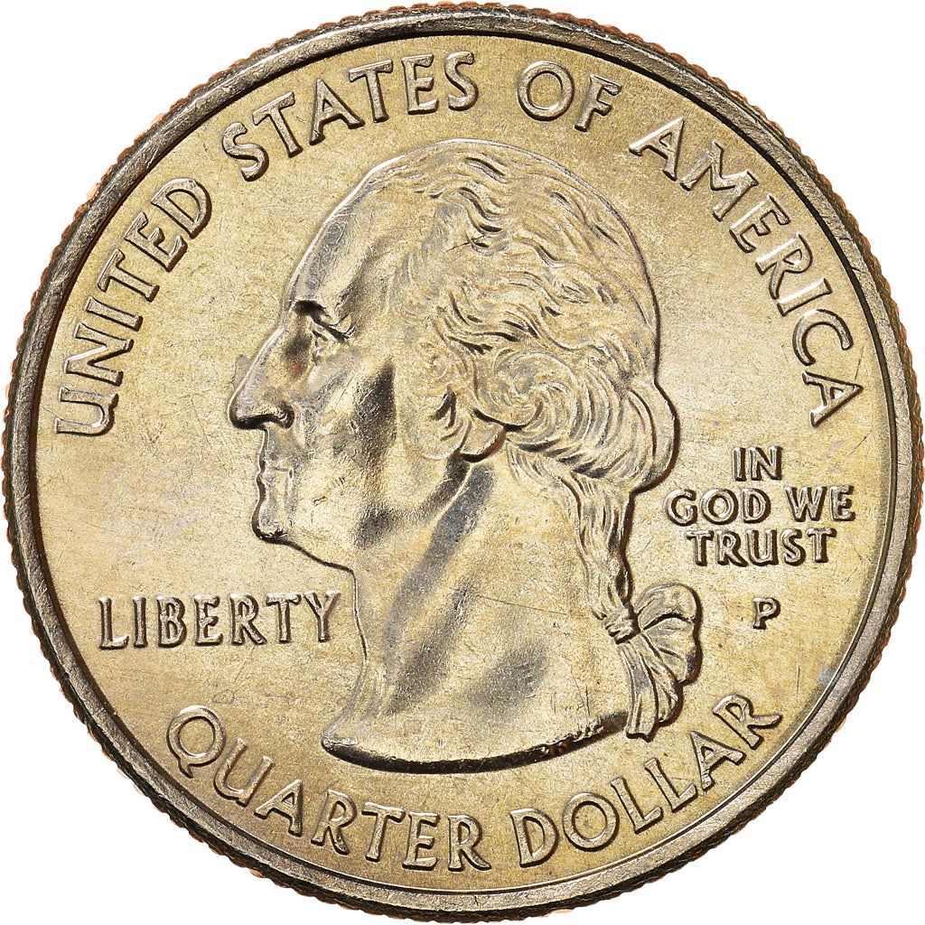 United States Coin American ¼ Dollar | George Washington | Washington | King Salmon | Mount Rainier | KM397 | 2007