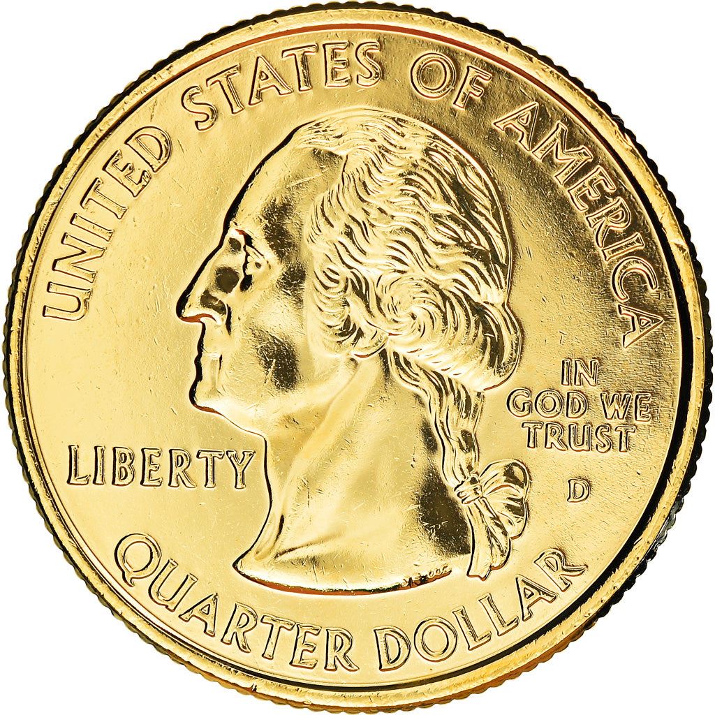 United States Coin American ¼ Dollar | New York | George Washington | Statue of Liberty | KM318 | 2001