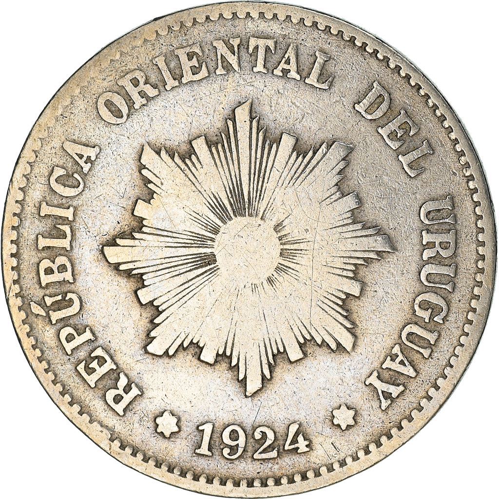 Uruguay 5 Centesimos Coin | Sun | Palm Wreath | KM21 | 1901 - 1941