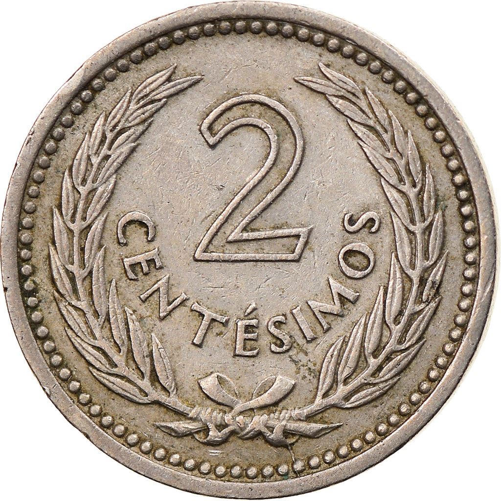 Uruguay Coin 	Uruguayan 2 Centésimos | Jose Gervasio Artigas | KM33 | 1953