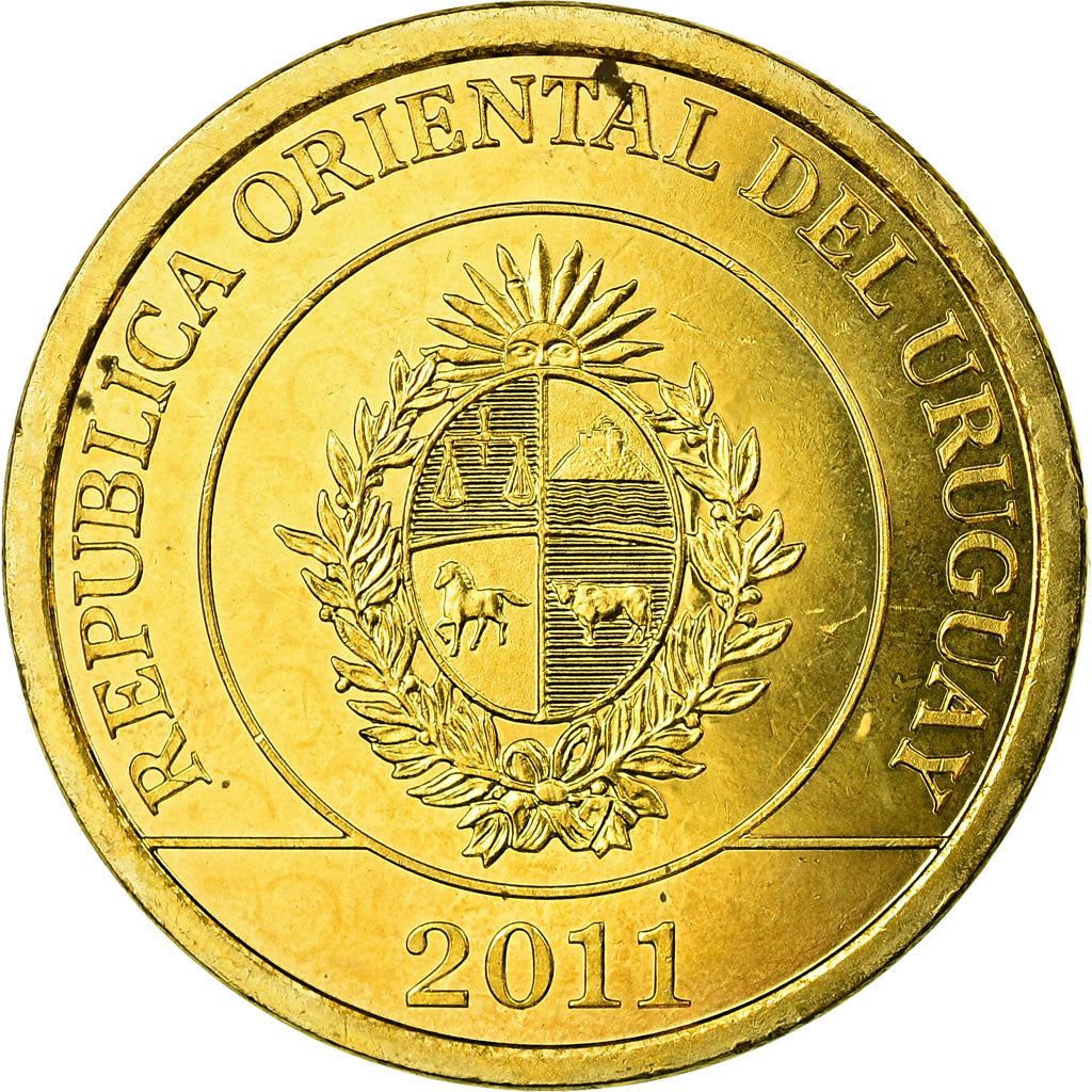 Uruguay Coin Uruguayan 2 Pesos | Capybara | KM136 | 2011 - 2019