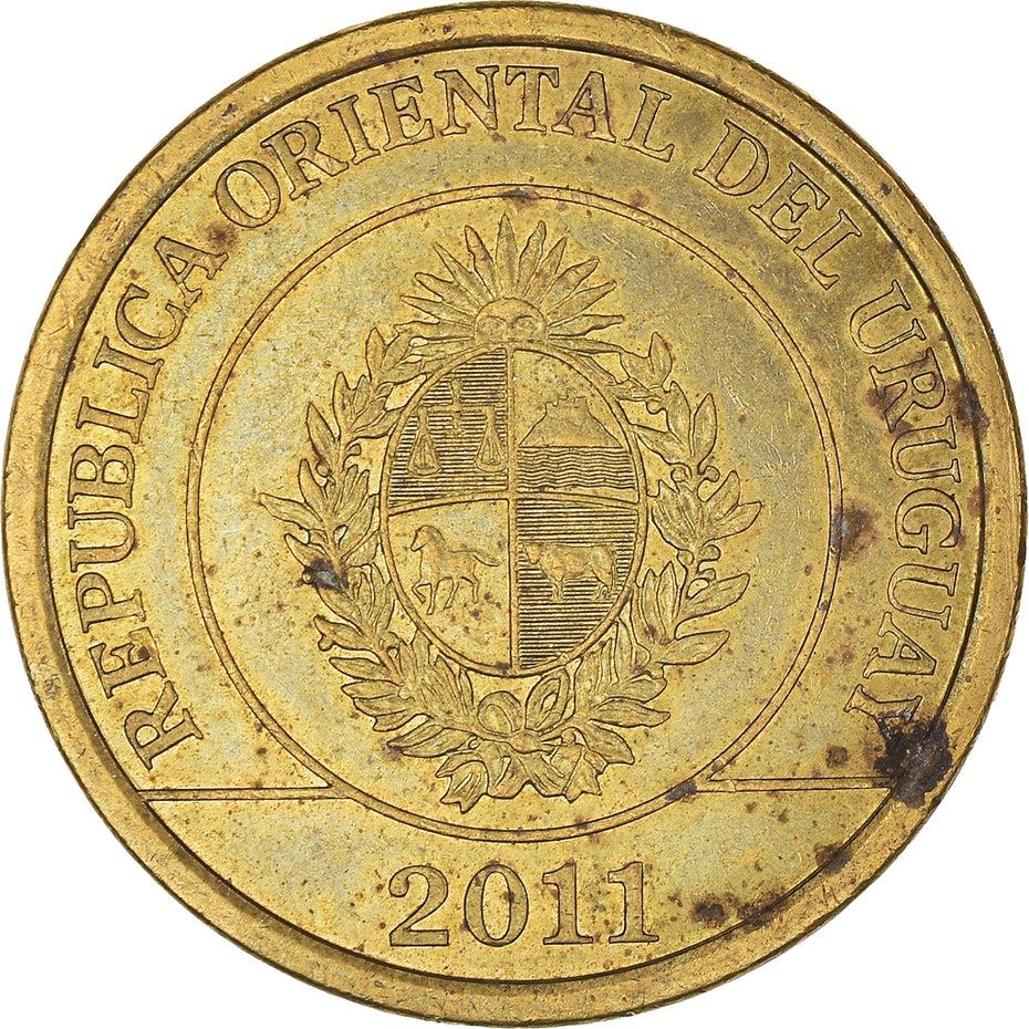 Uruguay Coin Uruguayan 2 Pesos | Capybara | KM136 | 2011 - 2019