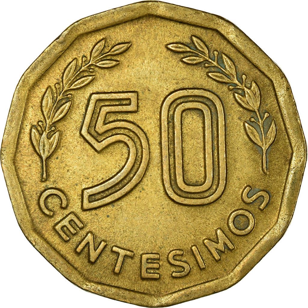 Uruguay Coin Uruguayan 50 Centésimos | Roman Scale | KM68 | 1976 - 1981