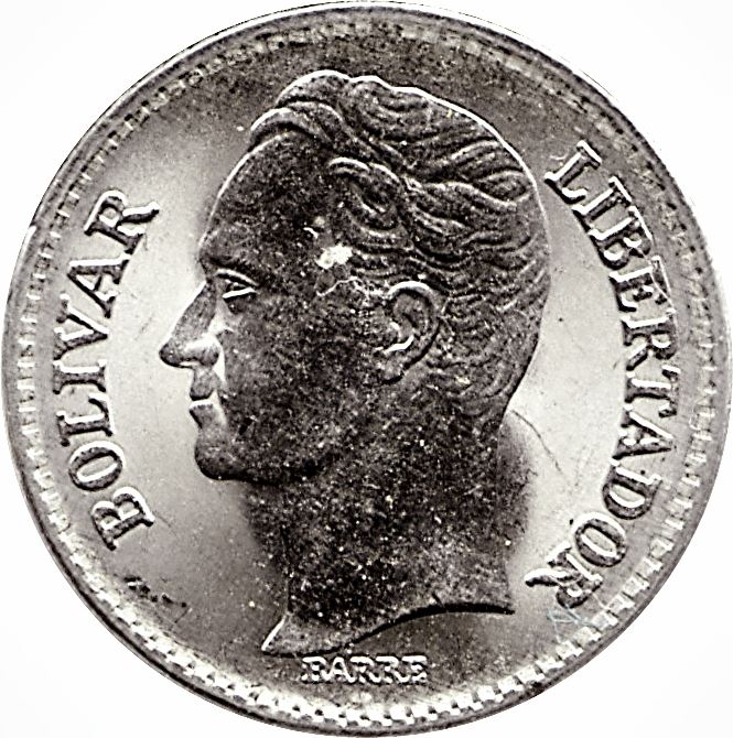 Venezuela | 25 Centimos Coin | Palomo Horse | Simon Bolivar | KM50 | 1977 - 1987