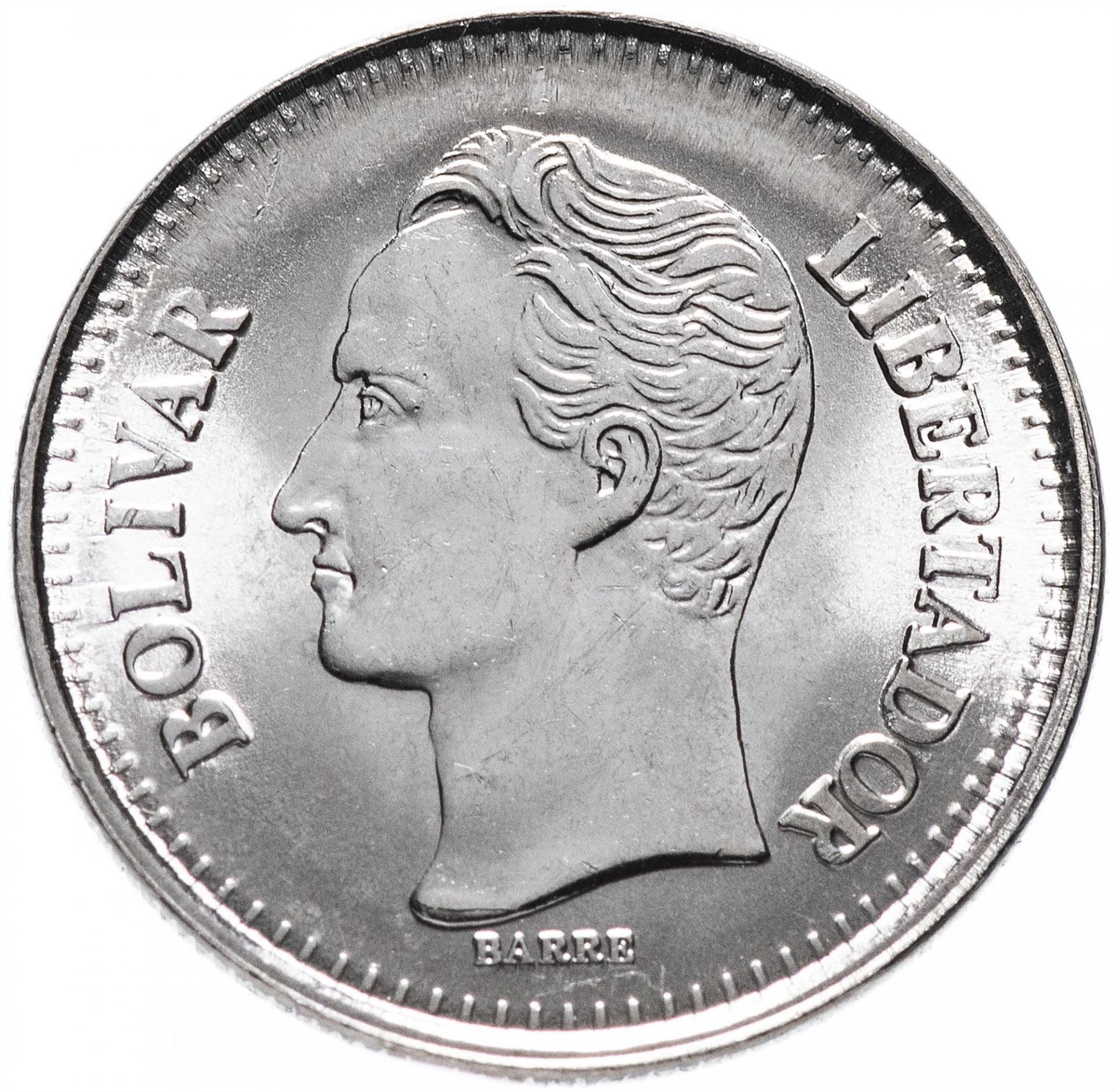 Venezuela | 25 Centimos Coin | Palomo Horse | Simon Bolivar | KM50a | 1989 - 1990