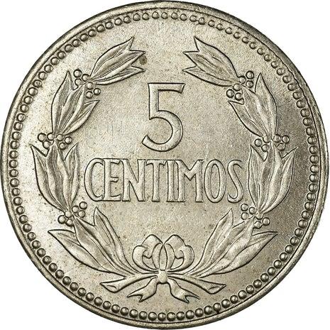 Venezuela | 5 Centimos Coin | Palomo Horse | Wreath | KM38.2 | 1964 - 1965