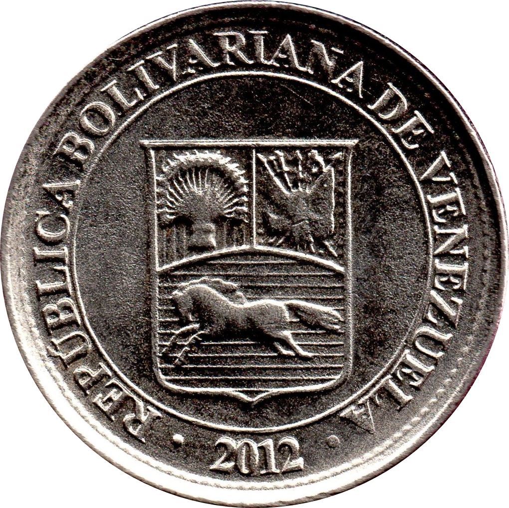 Venezuela | 50 Centimos Coin | Palomo Horse | Stars | KM92 | 2007 - 2012