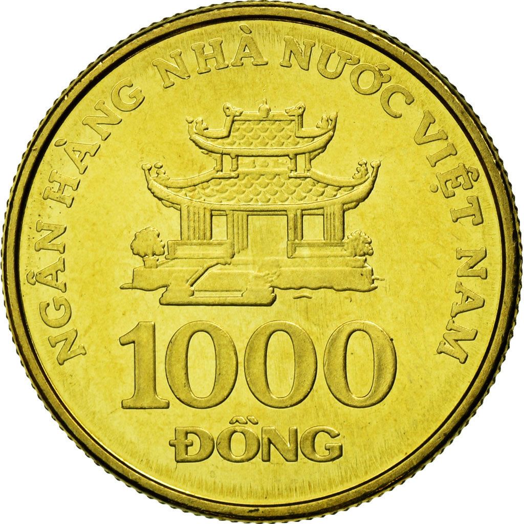 Vietnam | 1000 Dong Coin | Pagoda | KM72 | 2003