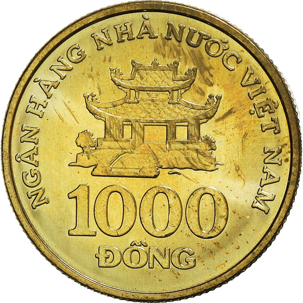 Vietnam | 1000 Dong Coin | Pagoda | KM72 | 2003