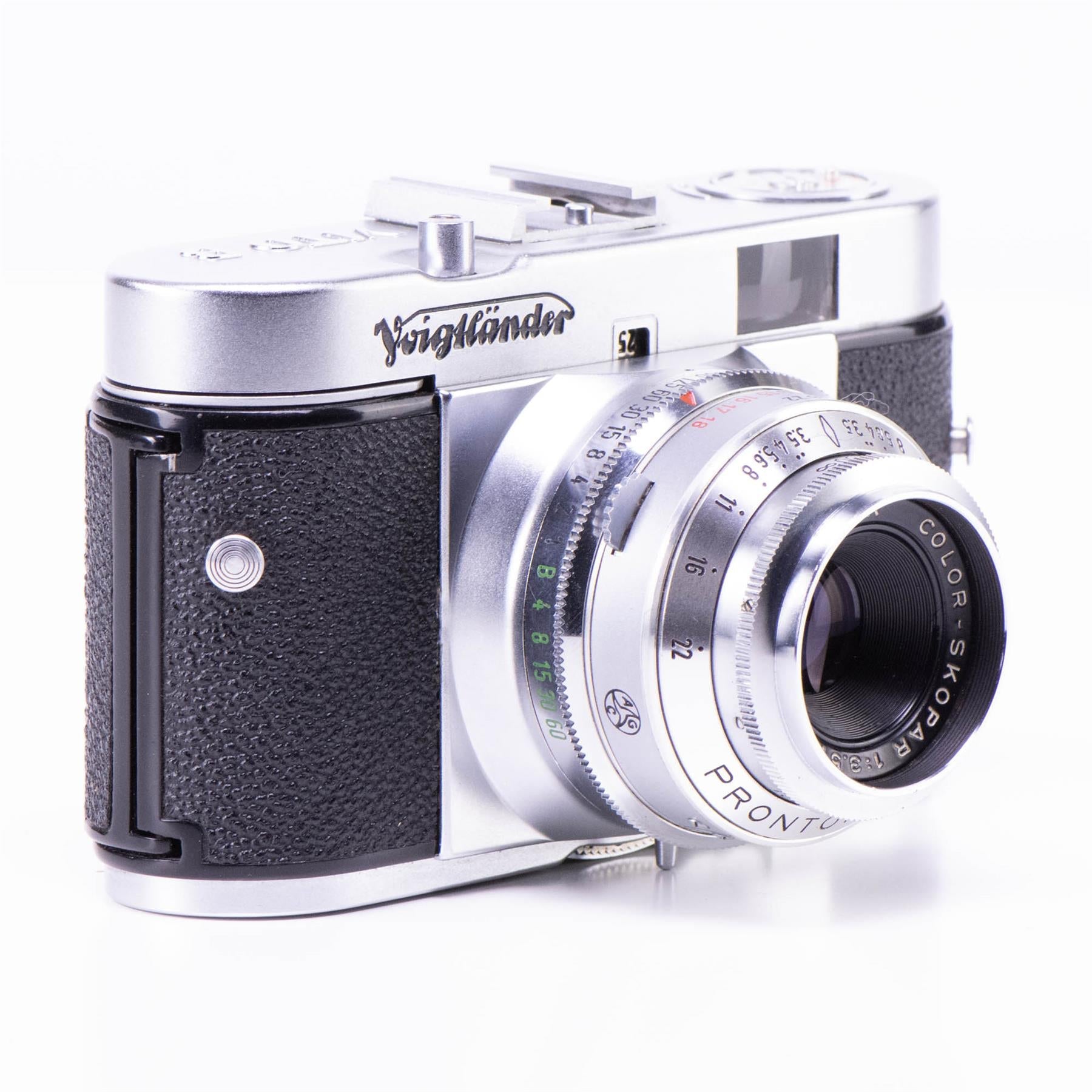 Voigtlander Vito B Camera | 50mm f3.5 | White | Germany | 1954 | Not working