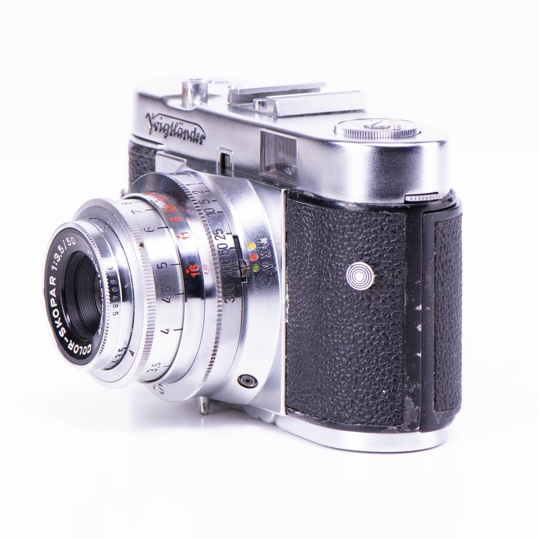 Voigtlander vito B Camera | 50mm f3.5 | White | Germany | 1954 | Not working