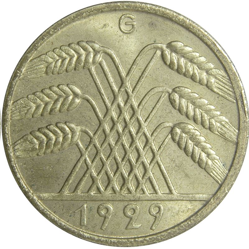 Weimar Republic 10 Reichspfennig Coin | German Reich | KM40 | 1924 - 1936