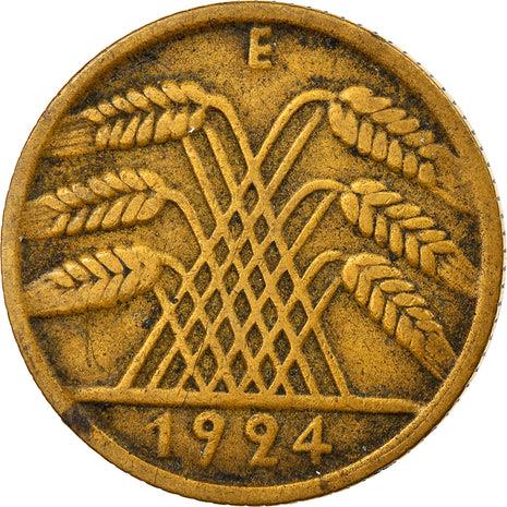 Weimar Republic 10 Rentenpfennig Coin | German Reich | KM33 | 1923 - 1925