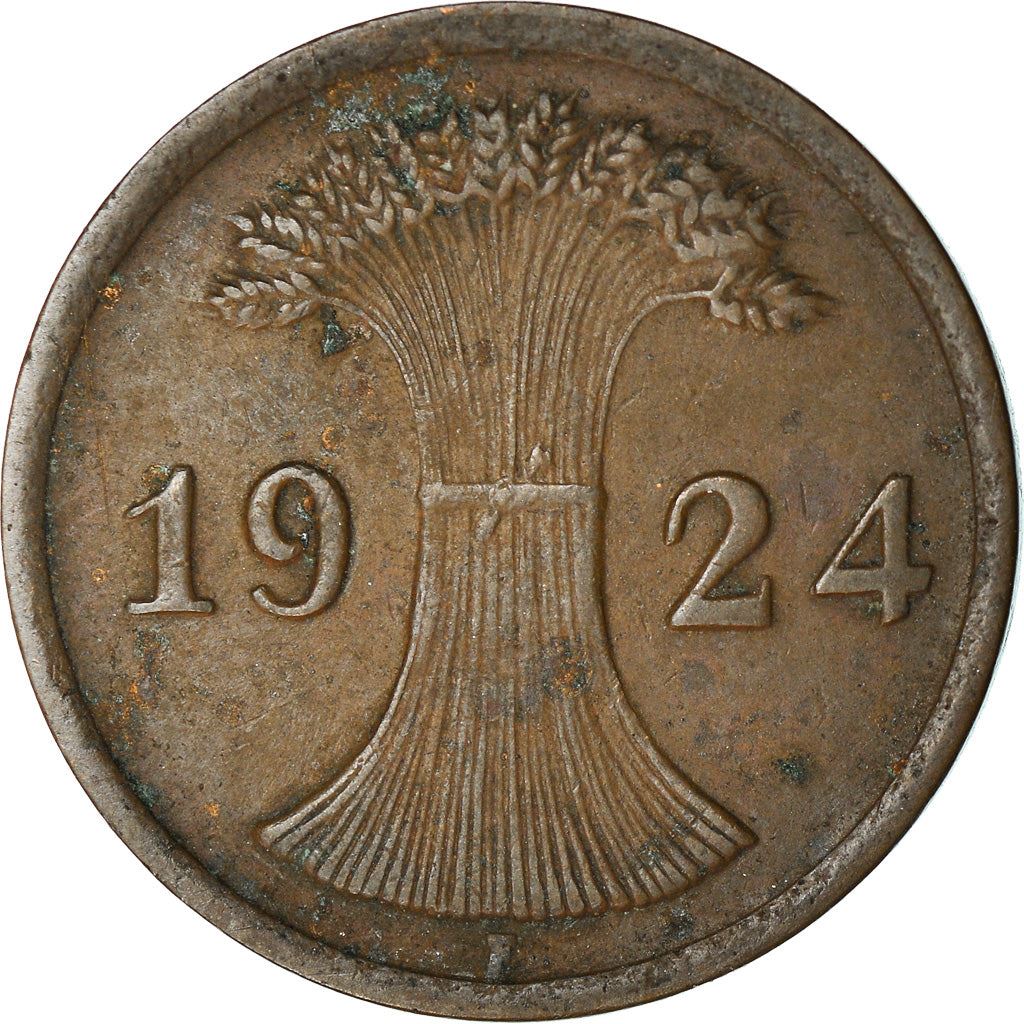 Weimar Republic 2 Rentenpfennig Coin | German Reich | KM31 | 1923 - 1924