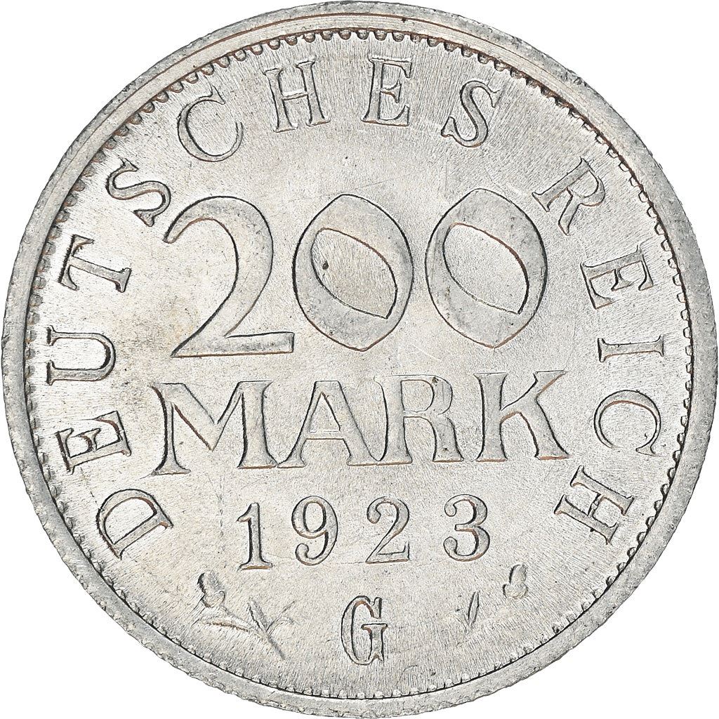 Weimar Republic 200 mark Coin | German Reich | KM35 | 1923