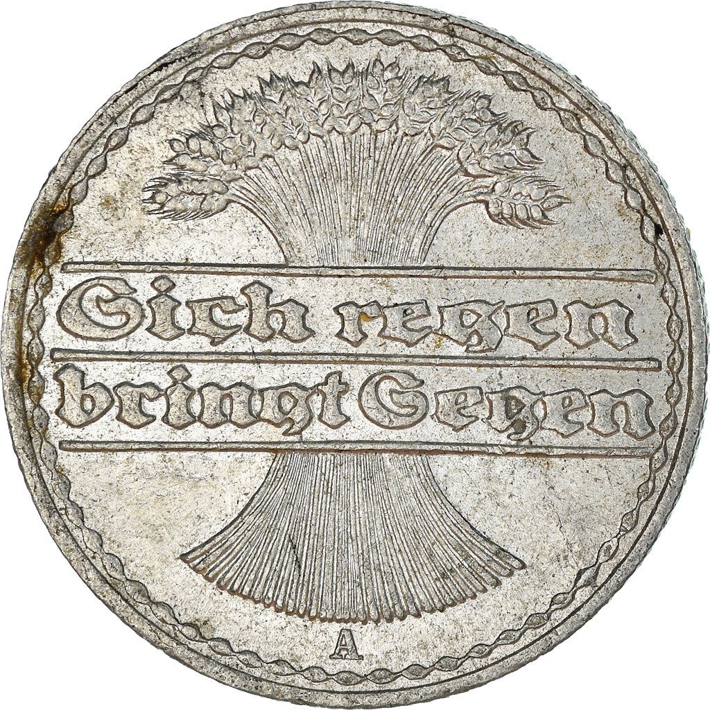 Weimar Republic 50 Pfennig Coin | German Reich | KM27 | 1919 - 1922