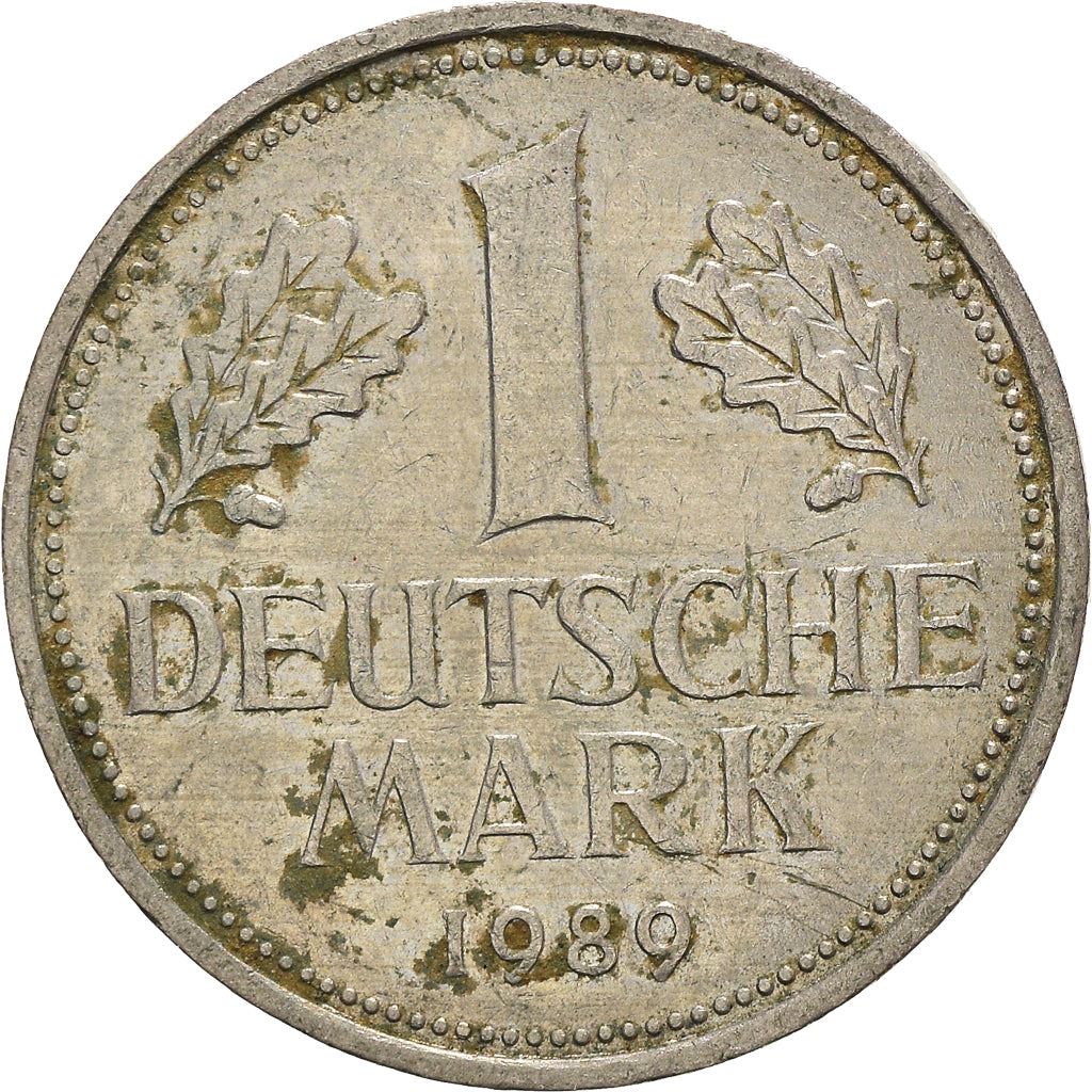 West German 1 Deutsche Mark Coin | KM110 | 1950 - 2001