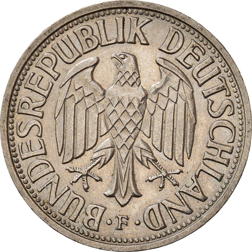 West German 1 Deutsche Mark Coin | KM110 | 1950 - 2001