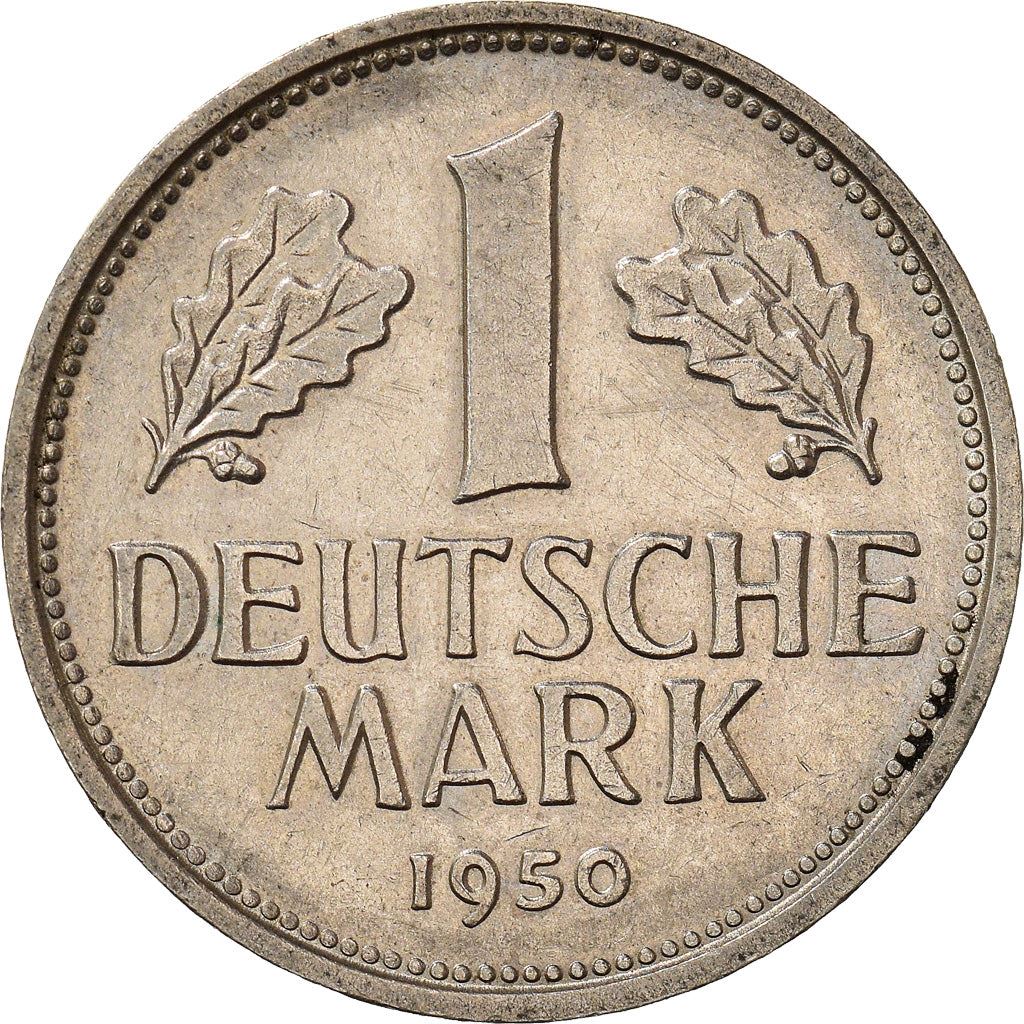 West German 1 Deutsche Mark Coin | KM110 | 1950 - 2001