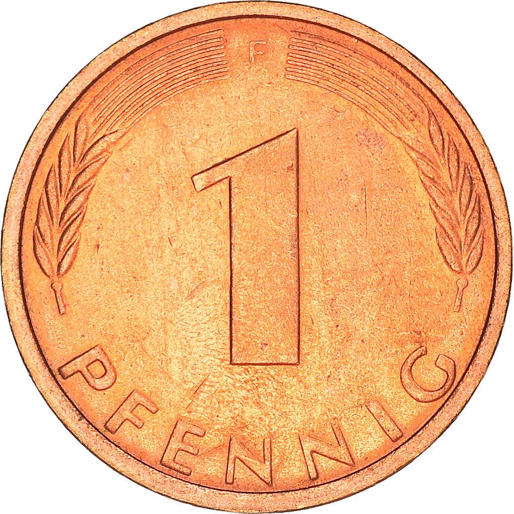 West German 1 Pfennig | KM105 | 1950 - 2001