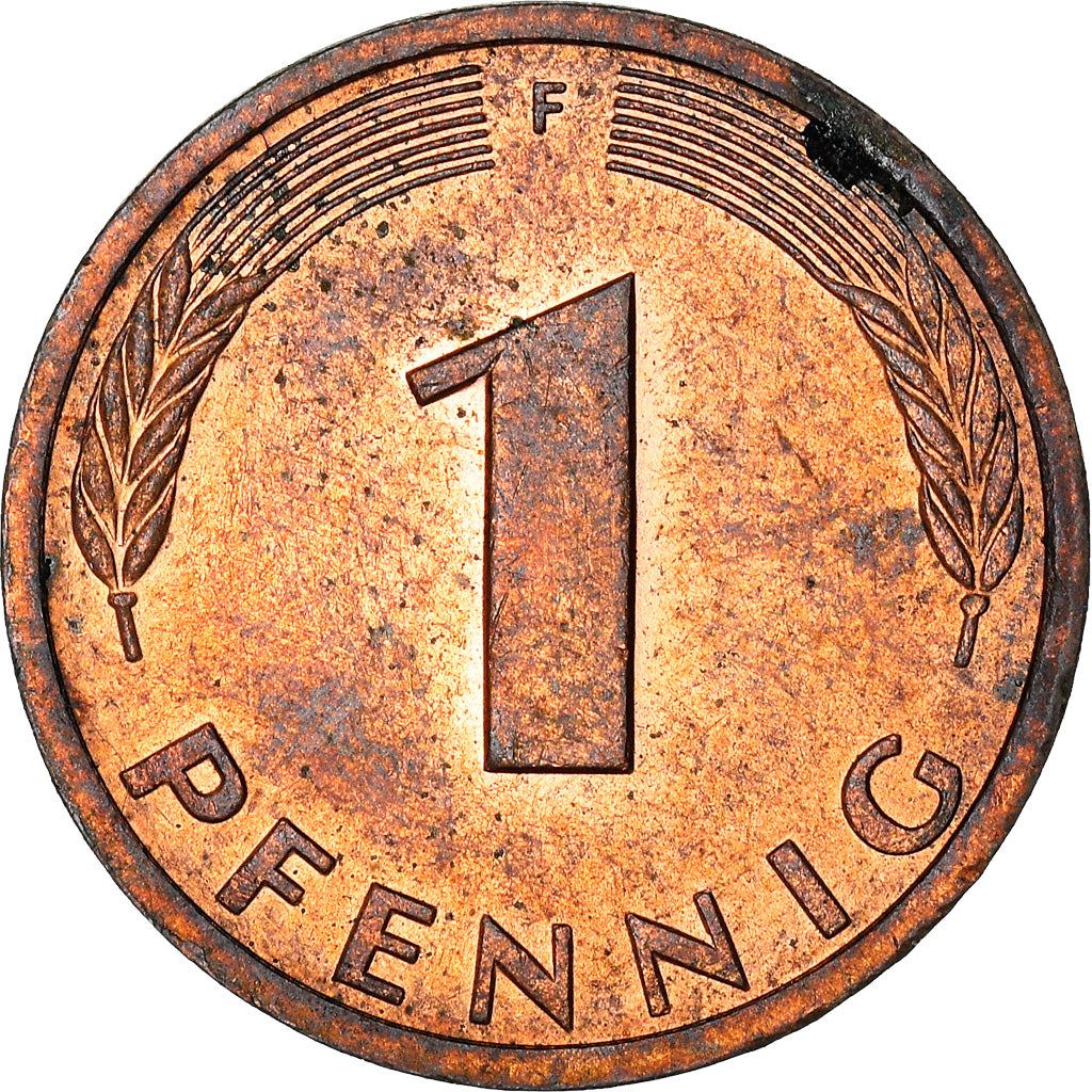 West German 1 Pfennig | KM105 | 1950 - 2001