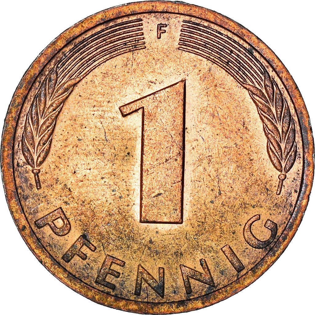 West German 1 Pfennig | KM105 | 1950 - 2001